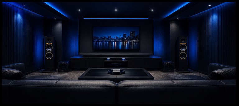 Media and sound system room